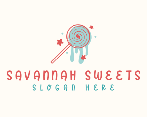 Sweet Lollipop Candy logo design