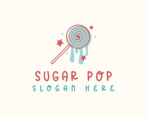 Sweet Lollipop Candy logo design