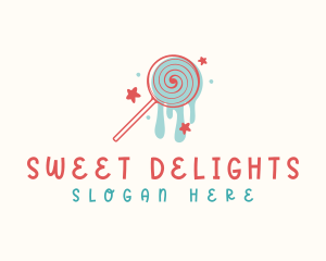 Sweet Lollipop Candy logo design