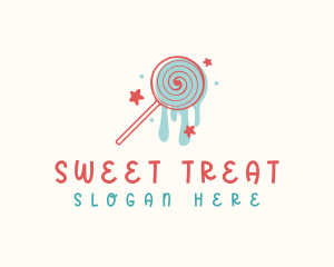 Sweet Lollipop Candy logo design