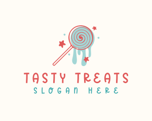 Sweet Lollipop Candy logo design