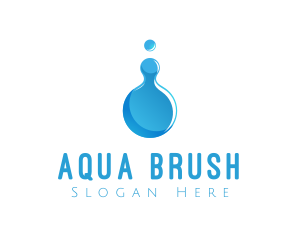 Blue Water Drop logo design