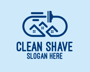 House Cleaning Squeegee  logo design