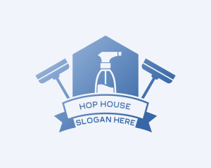 House Clean Spray logo design