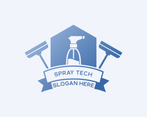 House Clean Spray logo design