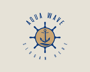 Fishing Anchor Sail logo design