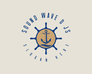 Fishing Anchor Sail logo design