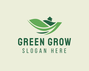 Green Landscape House logo design