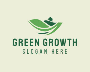 Green Landscape House logo design