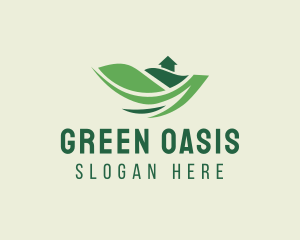 Green Landscape House logo design