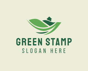 Green Landscape House logo design