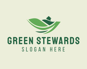 Green Landscape House logo design