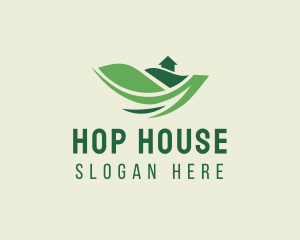 Green Landscape House logo design