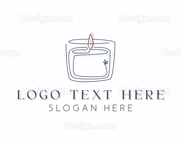 Candle Interior Designer Decor Logo