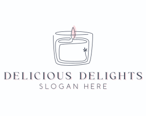 Candle Interior Designer Decor Logo