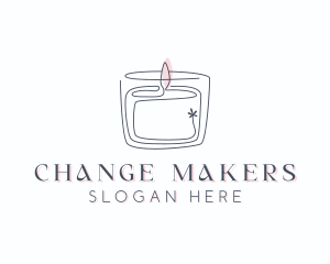 Candle Interior Designer Decor logo design