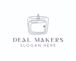 Candle Interior Designer Decor logo design