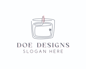 Candle Interior Designer Decor logo design