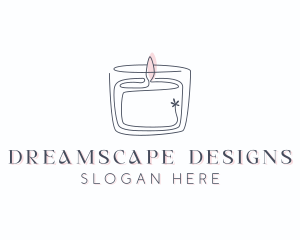 Candle Interior Designer Decor logo design