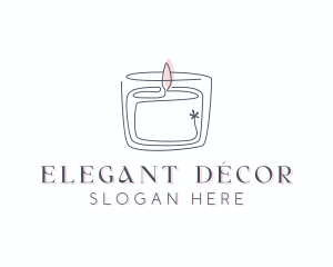 Candle Interior Designer Decor logo design