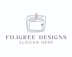 Candle Interior Designer Decor logo design