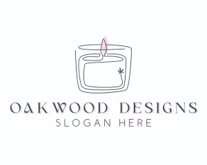 Candle Interior Designer Decor logo design