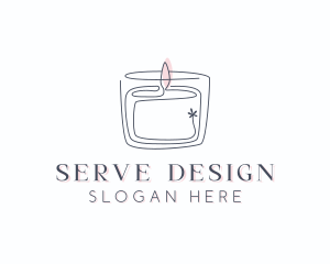 Candle Interior Designer Decor logo design