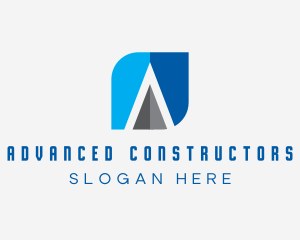 Modern Construction Letter A logo design