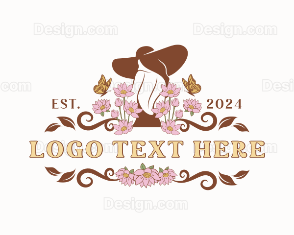 Floral Woman Fashion Logo