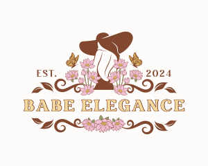 Floral Babe Woman Fashion logo