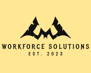 Bat Wings Letter W logo design