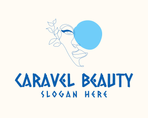 Greek Woman Beauty logo design