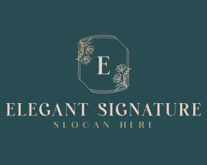 Stylish Floral Boutique logo design