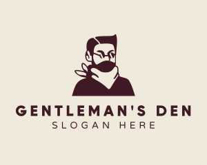 Fashion Gentleman Haircut logo design