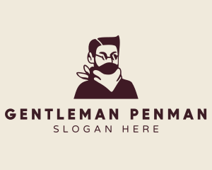 Fashion Gentleman Haircut logo design