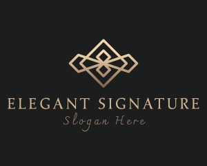 Elegant Diamond Jewelry logo design