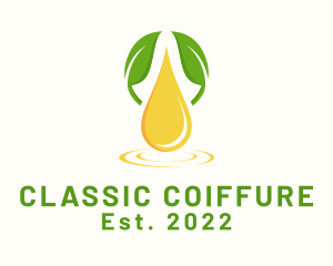 Natural Oil Droplet logo design