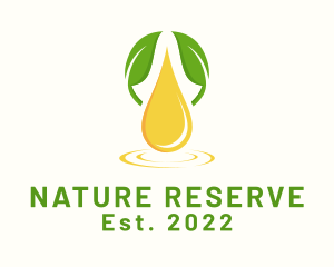 Natural Oil Droplet logo design