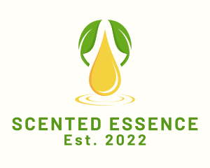 Natural Oil Droplet logo design