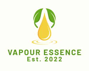 Natural Oil Droplet logo design