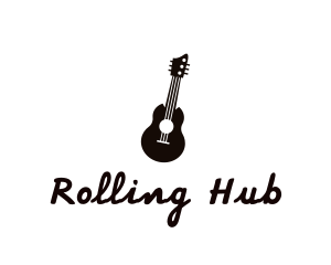 Acoustic Guitar Band logo design