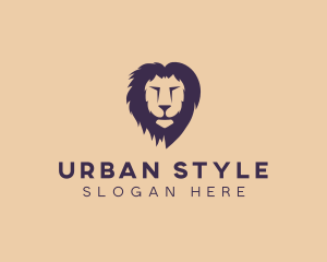 Lion Animal Safari Zoo Logo