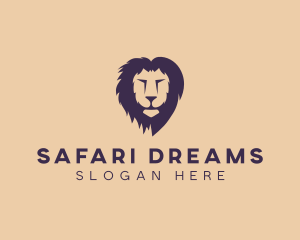 Lion Animal Safari Zoo logo design