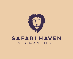 Lion Animal Safari Zoo logo design