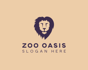 Lion Animal Safari Zoo logo design