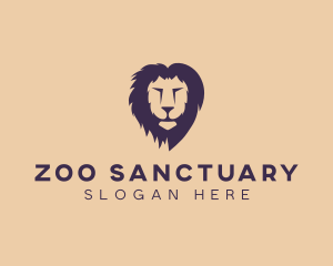 Lion Animal Safari Zoo logo design