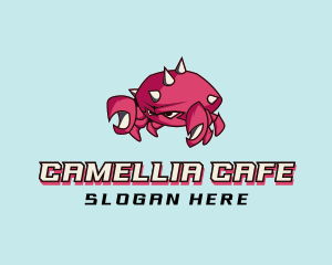 Crab Crustacean Seafood logo design