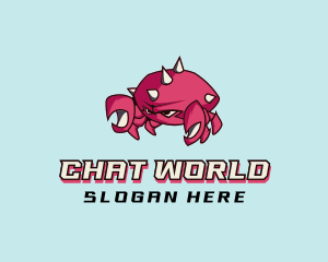 Crab Crustacean Seafood logo design