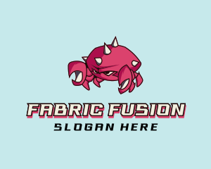 Crab Crustacean Seafood logo design