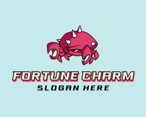 Crab Crustacean Seafood logo design